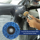 4 inch Poly Strip Disc Abrasive Wheel Paint Rust Remover Grinder (Blue) Newly