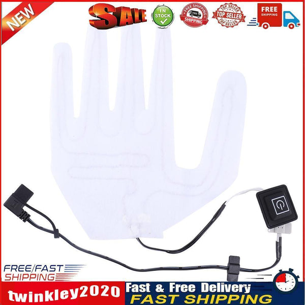 Heated Five-Finger Gloves Sheet Outdoor Cycling Hand Warmer (with Switch) Newly