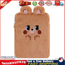 11 inch 10.5 inch 10.2 inch Bear Tablet Bag Cute Plush Laptop Case (Brown) Newly