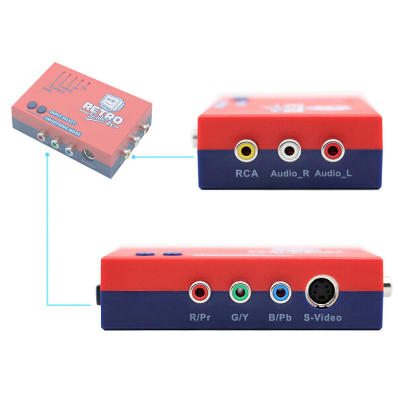 #A 2x HD Converter Zero Lag Device Compatible with Vic20 Atari2600 Msx Nes N64