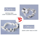 11pcs/set Cookie Cutter Dinosaur Shape Stainless Steel Baking Biscuit Mold