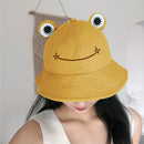 Children Sunhat Frog Bucket Hat Women Plain Adults Outdoor Beach Sunshade C