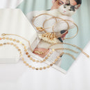 6pcs European Pineapple Slice Bracelet Boho Tassel Shell Bangles Women Jewelry