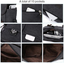Unisex Crossbody Bags For Men Multi Pockets 14 Inch Laptop Pouch for School Work