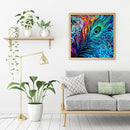5D DIY Full Drill Diamond Painting Color Feather Cross Stitch Embroidery Kits Ho