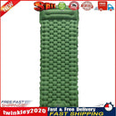 Waterproof Sleep Inflatable Mattress Outdoor Camp Cushion Bed (Army Green) Newly