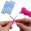Set Yarn Knitting Tools Straight Knitting Needles Crochet Hooks Metal Crochet