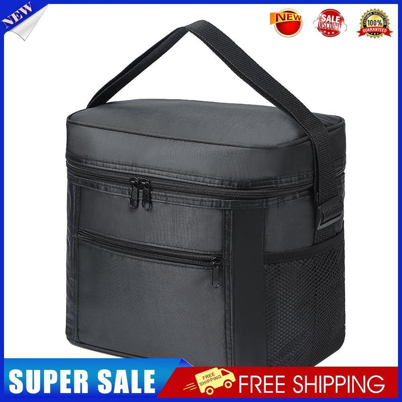 Thickened Camping Handheld Insulation Bag Portable Food Cooler Bags (Black)