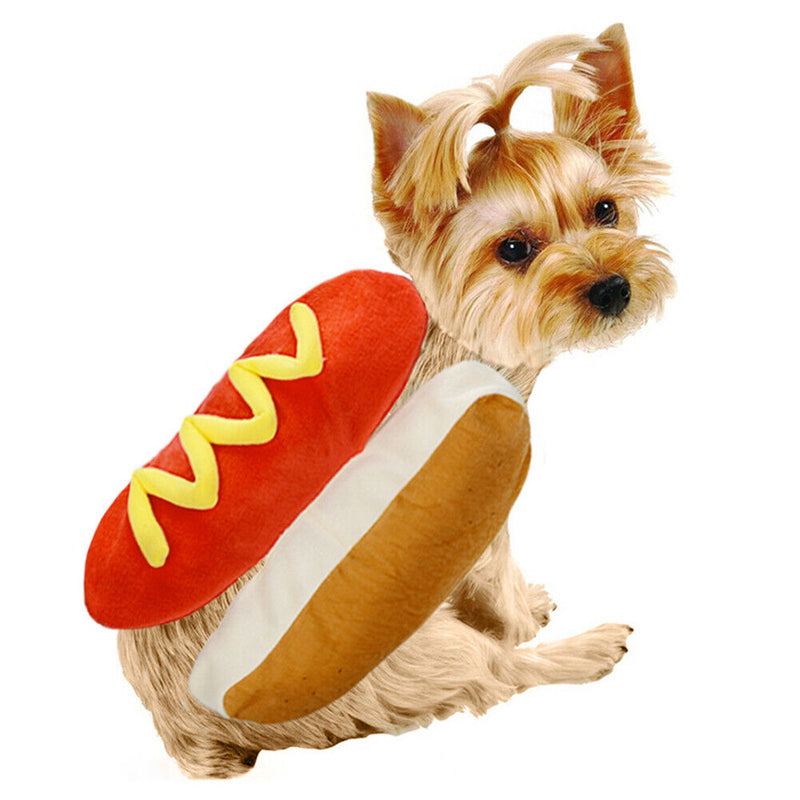 Hot Dog Pet Clothes Dog Cat Puppy Dachshund Halloween Dress Up Costume (M) Newly