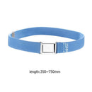 Fashion Kids Boys Girls Polyester Belt Magnet Buckle Belts (Light Blue)