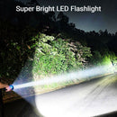 Lamp Dual Switch Torch LED Super Bright Zoom Flashlight Powerful Flashlight