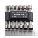 14pcs Strong Sleeve Wrench Hexagonal Handle Screw Sleeve Pneumatic Bits