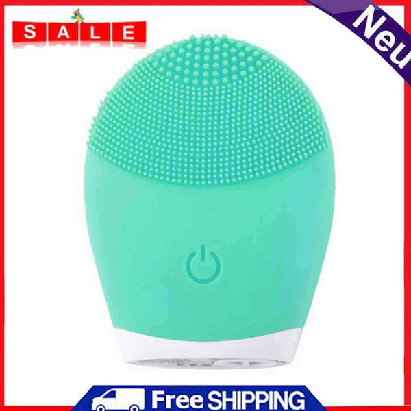 Silicone Cleansing Brush Face Care Skin Vibration Massager Mini Beauty Soft Tool