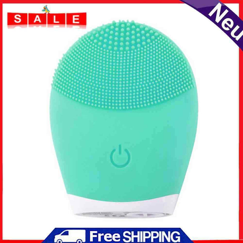 Silicone Cleansing Brush Face Care Skin Vibration Massager Mini Beauty Soft Tool