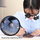 Portable 2.5X/4X/6X/8X/10X Lens Magnifying Glasses Eyewear Identification