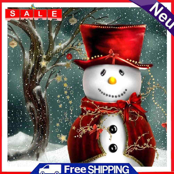 Diamond Painting Snowman Full Round Diamond Crystal Diamond Rhinestone Pict