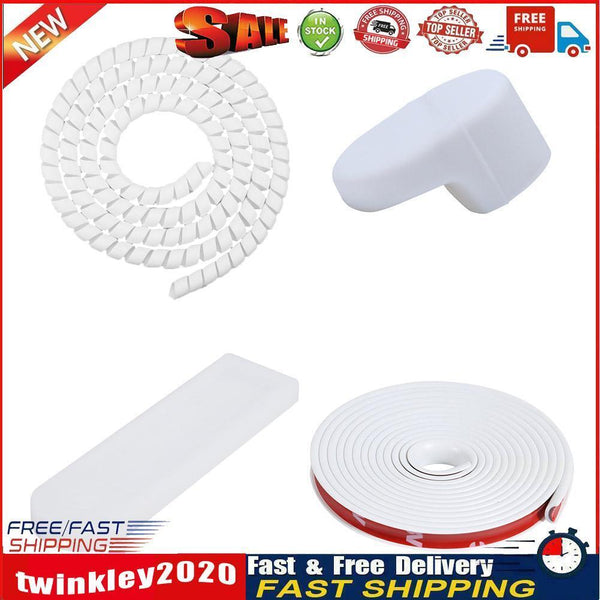 Electric Scooter Protection Set Anti-Collision Strip for M365 Pro (White) Newly