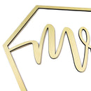 2pcs Wooden Chair Banner Sign Wedding Engagement Party Decoration (JM00456)