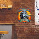 Shield Shape Racing Engine Retro Metal Plate Tin Sign Poster Plate Iron Paints