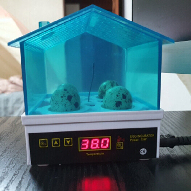 4pcs Mini Semi Automatic Incubator Experiment Poultry Digital Hatcher (UK) Newly