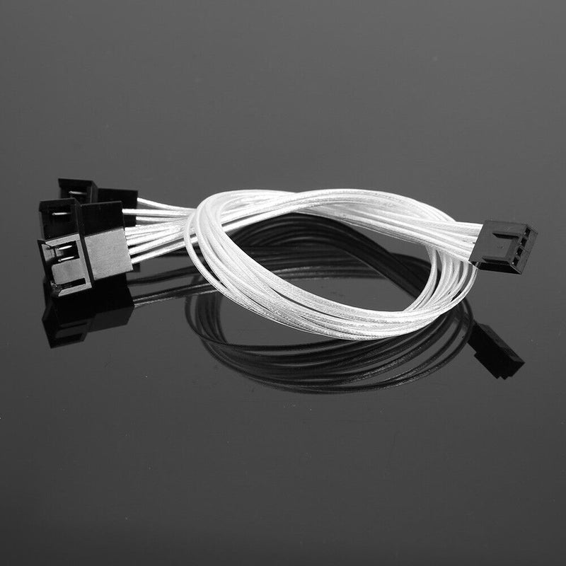 30cm 4Pin PWM Extension Cable 1 to 3 Way CPU Cooling Fan Splitter Adapter
