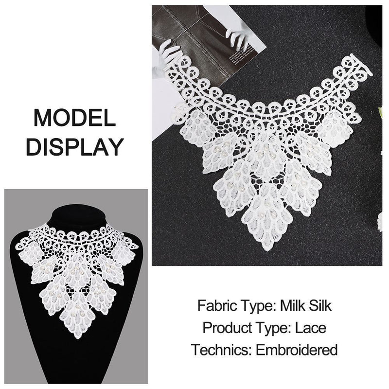 Embroidered Lace Lace Fabric Applique Embroidery Collar Neckline Accessories