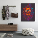 Painting By Numbers Kit DIY Glasses Lion Hand Painted Canvas Oil Art Picture