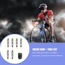 2/6/12pcs Replacement Brass Presta Valve Cores + Remover for Mountain Road Bike