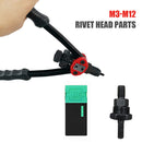Rivets Nuts Insert Flat Head Threaded Nut for Hand Riveter Gun Tools (M6) Newly