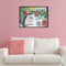 Frameless Hand Painted Picture DIY Snowing Hedgehog Painting By Numbers Craft