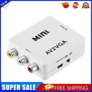 Mini HD AV2VGA Video Converter Box AV RCA CVBS to VGA Video HDTV Adapter