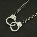 Women Mens Hip Hop Dark Gothic Punk Necklace Choker Handcuffs Pendant Chain