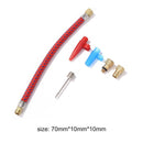 6pcs/set Bicycle Tire Pump Adapter Ball Needle MTB Valve Connector Hose