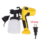 400W Electric Paint Spray Gun Latex Paint Spraying Machine (Yellow US)