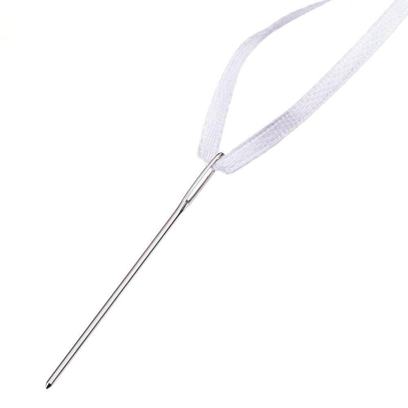 9pcs Large Eye Metal Needles Cross Stitch Knitting Crochet Hook Set Kit