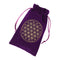 Constellation Star Moon Tarot Game Card Storage Bag (Purple Flower of Life)