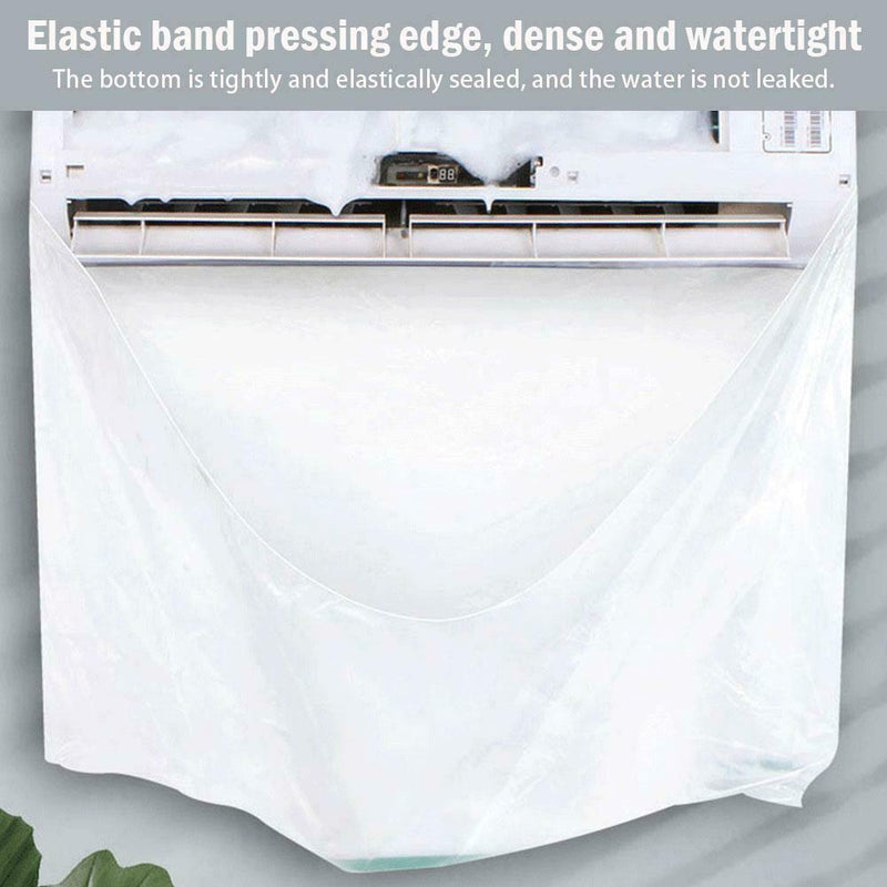 Air Conditioner Cleaning Cover Protector Bags Dust Waterproof Washing Clean F2E2