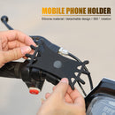 Rotatable MTB Road Bike Mobile Phone Holder Bicycle Handlebar Stand (Black)