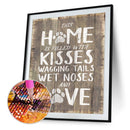 5D DIY Diamond Painting Mosaic Cross Stitch Home Decor (LG024 HOME KISSES)