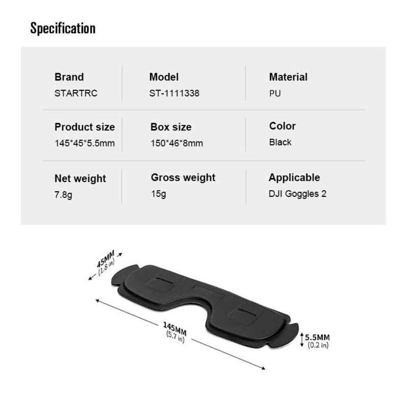 Dustproof Shading Pad Lens Protector Cover Protection For DJI Avata Goggles 2