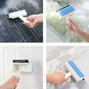 Double Sided Glass Wiper Scraper Window Cleaning Brush Bathroom Sponge Wipe