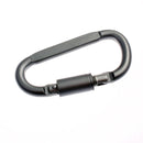 D-Shaped Aluminum Screw Lock Hook Clip Keyring Outdoor Camping Sport Newly