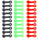 20pcs RISK Bicycle Bleed Nipple Screw Cap Oil Disc Brake Dust Cover (Green)