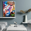 Girl Holding Rabbit 40x50cm Oil Paint By Numbers Picture DIY M730