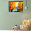 5D Diamond Painting Kit Riverside Woods Full Round Drill Rhinestone DIY Art