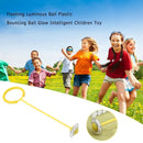 Flashing Jumping Ball Kids Ankle Bouncing Balls Outdoor Sports Toys (Yellow