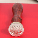 Retro Rose Pattern 26 Letter A-Z Alphabet DIY Wax Seal Stamp with Handle(W)