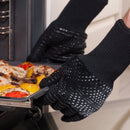 2pcs Outdoor Camping Barbecue Heat Resistance Silicone Gloves Oven Cooking Gl