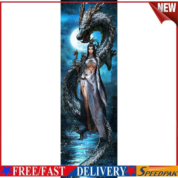 5D Diamond Painting Kit DIY Dragon and Goddess Full Round Drill Mosaic Arts #F