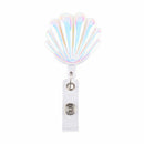 Chest Cards Anti-Lost Clip Retractable Badge Holder Shell Shape Lanyards
